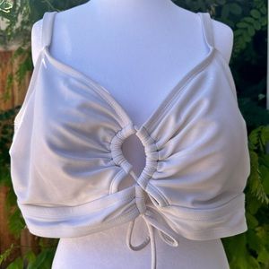 White 2XL Bikini Top
